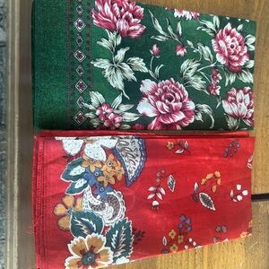 New two cotton handkerchiefs
